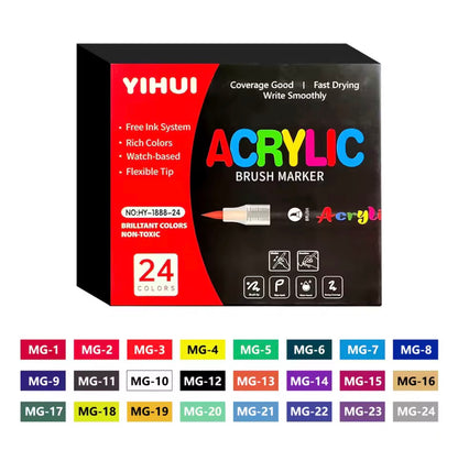 Acrylic Paint Pens Markers Brush