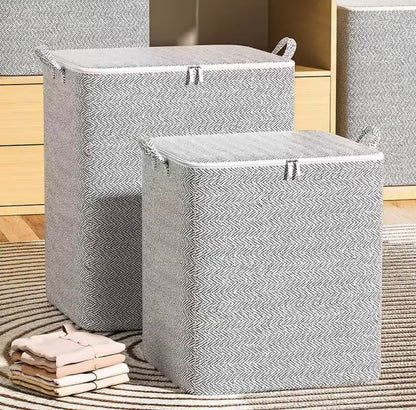 1pc Household Large Capacity Storage Bag Non-woven Material, Closet Wardrobe Organizer
