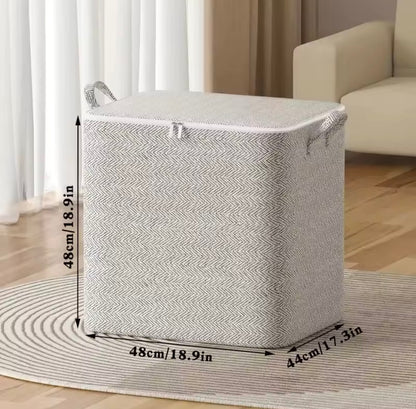 1pc Household Large Capacity Storage Bag Non-woven Material, Closet Wardrobe Organizer