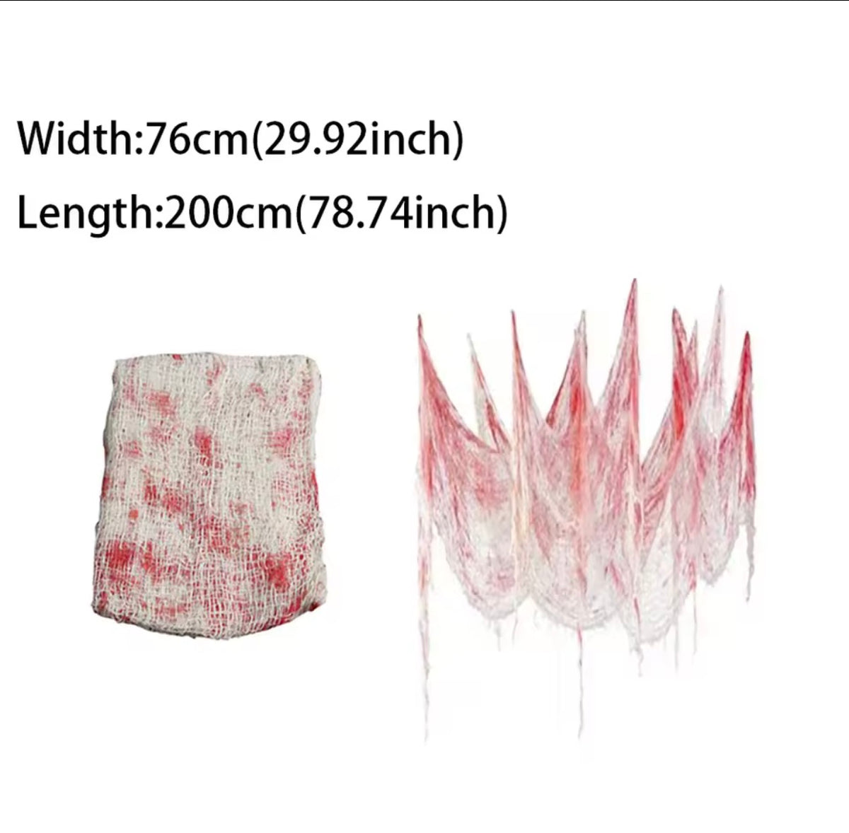 Halloween Bloody Gauze Decorations,Horror Bloody Cloth Bandage,Door Curtainsss