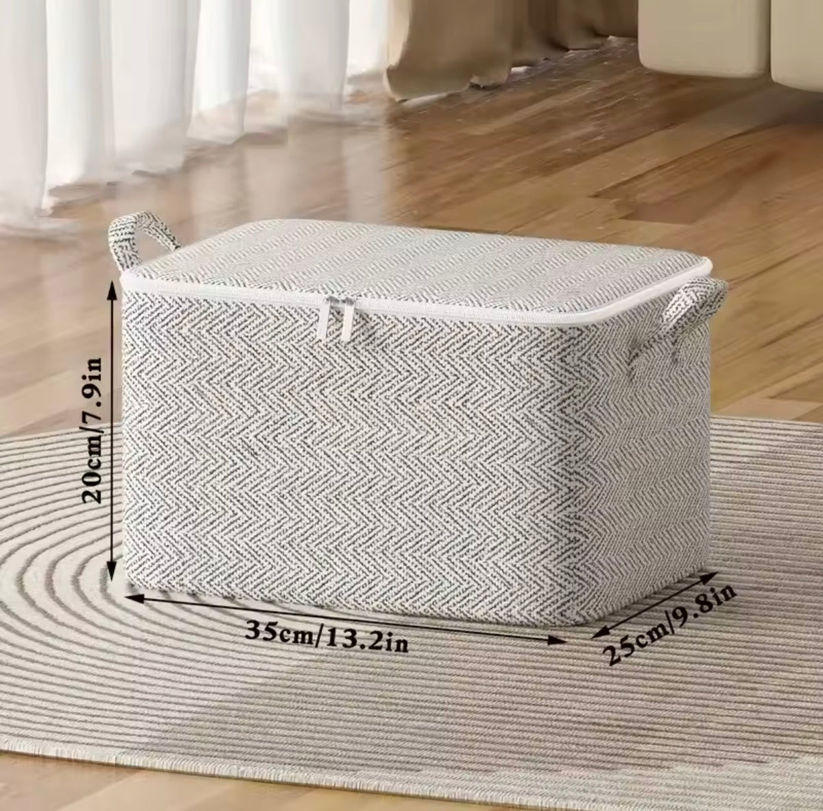 1pc Household Large Capacity Storage Bag Non-woven Material, Closet Wardrobe Organizer