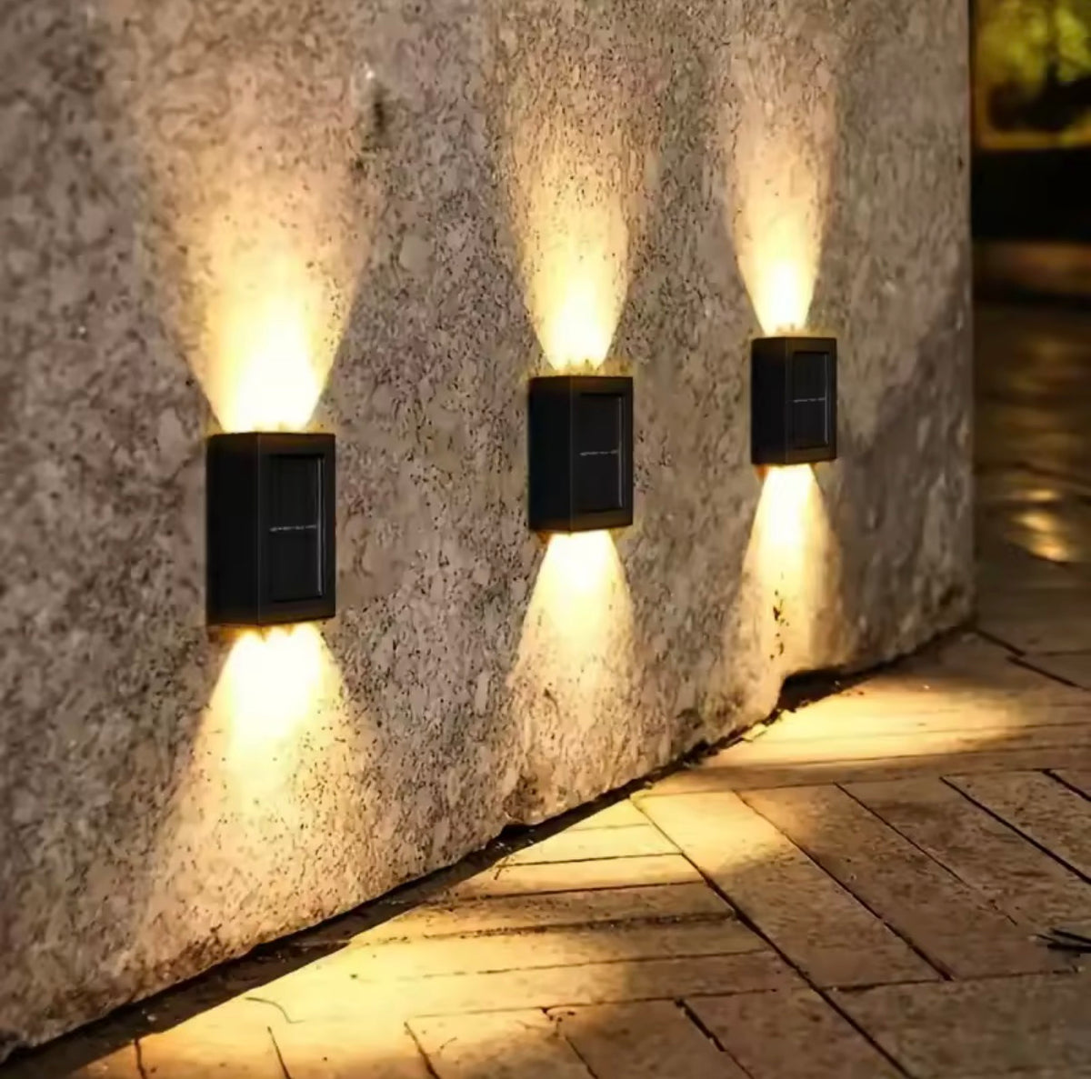 1~6pcs Solar Light Outdoor Up and Down Wall Washer Light Waterproof Solar Lamp Garden
