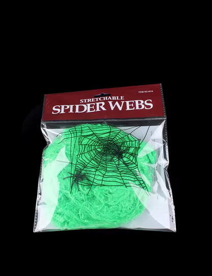 Halloween Scary Party Scene Props White Stretchy Cobweb Spider Web Horror Halloween Decoration