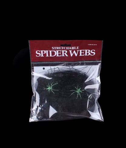 Halloween Scary Party Scene Props White Stretchy Cobweb Spider Web Horror Halloween Decoration