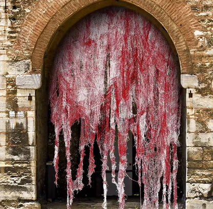 Halloween Bloody Gauze Decorations,Horror Bloody Cloth Bandage,Door Curtainsss